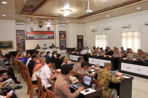 Polres Lampung Utara gelar Rapat koordinasi Lintas sektoral Ops Lilin Krakatau 2022