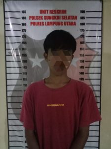 Pemuda pelaku perampasan Hand phone (HP) berhasil dibekuk Polsek Sungkai Selatan