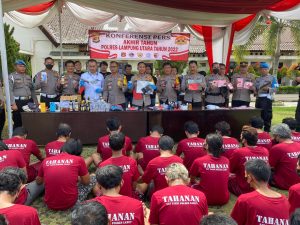 Sepanjang Tahun 2022 Polres Lampung Utara Tangani 621 Kasus Gangguan Kamtibmas
