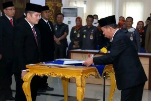Bupati Lantik Jabatan Pimpinan Tinggi Pratama (ESELON II) Dan Administrator (ESELON III) di Ruang Siger Setdakab Lampung Utara
