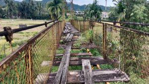 Kondisi Jembatan Lhok Tukui Rusak Parah, Masyarakat Gampong Leupu Harapkan Jembatan Segera Diperbaiki