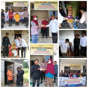 Kepala Kampung Sriwijaya Antoni Nasir Bagikan BLT DD