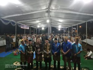 Wakil Bupati Lampung Utara, Ardian Saputra, menghadiri Festival Budaya “Cangget Lebaghan” 1444 Hijriah 2023. Bersama Muli Meghanai se-Sungkai Utara