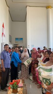Bantuan Pangan Nasiona,Tahap 1 Berupa Sembako Beras thn 2023, Penerima Sebanyak 443 KPM