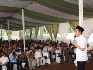 Wakil Bupati (Wabup) Lampung Utara Menghadiri Pengajian Akbar Forum Silaturahmi Majelis Taklim Sungkai Selatan