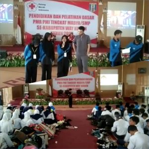 PMI Way Kanan Adakan Peltihan Dasar PMR PMI Tingkat Sekolah Menengah Pertama atau Madya