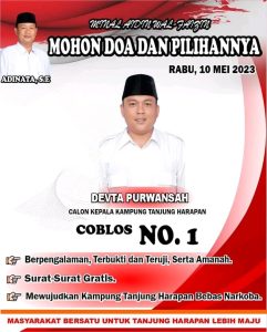 Nomor Urut 1 Devta Purwansah Kembali Terpilih Sebagai Kepala Kampung Tanjung Harapan