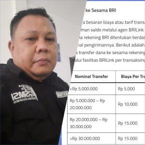 Banyak Keluhan Atas Tarip Transper antar Bank yang Dilakukan Oleh Oknum Agen BRI Link