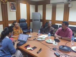 Wakil Ketua DPRD Agam Suharman dan Anggota Komisi I DPRD Asrizal Serta Humas Hasneril Konsultasi ke Kementerian Kominfo