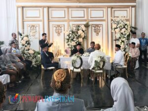 Bupati Raden Adipati Surya jadi saksi Nikah Galih Marizha.S.Ip Putri Sulung Bapak Hi.Imanto .SH.MM