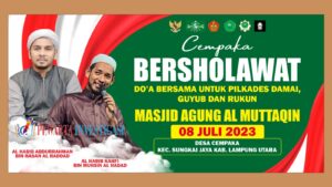 Meriahnya Acara Bersholawat Didesa Cempaka  