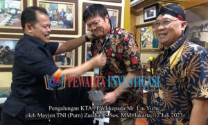 Liu Yizhe Dikukuhkan sebagai Anggota Kehormatan dan Perwakilan PPWI di Jepang dan China