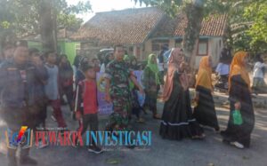 Kodim Way Kanan Bersama Masyarakat Ikut Menyambut dan Mengamankan Pawai Tahun Baru Islam 1445 H.