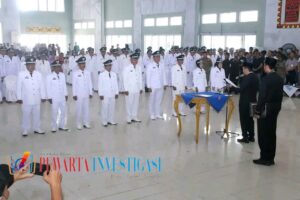 Wakil Bupati Lampung Utara Hi. Ardian Saputra, S.H., Melantik 91 Kepala Desa Terpilih
