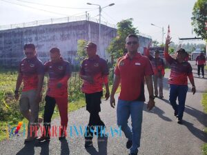 Kalapas Klas II B Lubuk Basung Laksanakan Jalan Santai Bersama Jajarannya