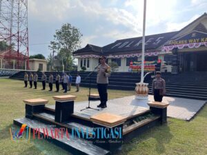 Apel Perdana Personel, Kapolres Way Kanan Tekanan Kebersihan Lingkungan dan Berbenah Diri
