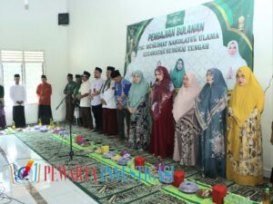 Wakil Ketua TP-PKK Kabupaten Lampung Utara Devriyana Marda Ardian, S.Kom., menghadiri Pengajian Bulanan PAC Muslimat NU