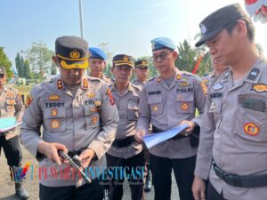 Pimpin Apel Pagi Perdana, Kapolres Lampung Utara Sampaikan Program Kerja Hingga Tes Urin Dadakan