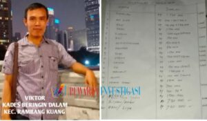 Di duga lakukan pungli oknum Kades Beringin Dalam Kecamatan Rambang Kuang