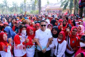 Wabub Lampung Utara, Ardian Saputra Menghadiri Sekaligus Melepaskan serta Memeriahkan HUT RI 78  Tahun, Jalan Sehat bersama Masyarakat Kecamatan Abung Semuli