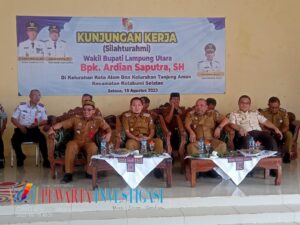 Wabub Lampung Utara, Ardian Saputra, acara Kunjungan Kerja (Kunker) sekaligus silaturahmi dengan masyarakat di Lima Kelurahan di Kecamatan Kotabumi Selatan