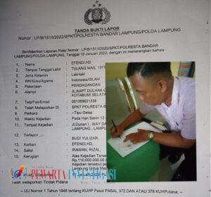 Efendi HD Korban Tipu Gelap Minta Penyidik Tangkap Oknum Budi Yulizar