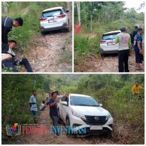 Heboh !! Kejar Mengejar Mobil, Akhirnya Polisi dibantu warga amankan 1 mobil, 1 orang Bawa Sabu Sabu
