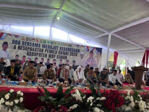 Polres Way Kanan Gelar Doa Bersama Merajut Kebangsaan dan Kesepakatan Pemilu Damai 2024 Kabupaten Way Kanan