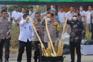 Polda Lampung Musnahkan Ratusan kilo Narkotika