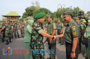 Dandim 0402/OKI Pimpin Korp Raport Kenaikan Pangkat