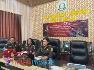 Melalui Zoom Metting, Kejaksaan Negeri Way Kanan Minta Persetujuan Restoratif Justice Ke Kejaksaan Agung RI