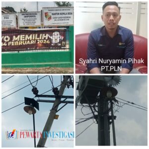 Diduga Ada Indikasi Korupsi Anggaran 26 Titik Lampu Jalan Desa Curup Guruh, Sambung Lansung Curi Arus PT.PLN