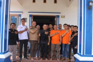 Kakam Way Pisang Emon Trisilo sambut Kunjungan Ketua Bawaslu Provinsi Lampung di Perbatasan Lampung-Sumsel