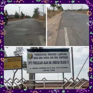Pekerjaan Swakelola dinas BMBK Provinsi Lampung di wilayah Lampung Utara Diduga di Mark Up.
