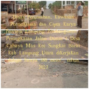 Diduga Pembangunan/Peningkatan jalan Dinas Perumahan, Kawasan Permukiman dan Cipta Karya Provinsi Lampung Dirampok Massal