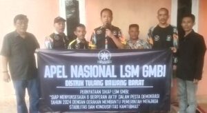 LSM GMBI Distrik Tubaba Adakan Pernyataan Sikap