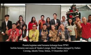 Perdana, Keluarga Besar PPWI Selenggarakan Natal Bersama