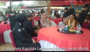 Silaturahmi Polda Lampung Dengan Awak Media Diharapkan Jadi Stimulan Dalam Menjaga Suasana Kondusifitas Lampung