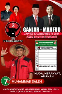 Muhammad Saleh (Sebek), Pemuda Asal Kasui Maju Mencalonkan diri sebagai Calon Anggota DPRD Kabupaten Way Kanan Dari Dapil 5