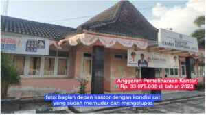Di Kantor Camat Lempuing Jaya Anggaran Pemeliharaan Puluhan Juta Tak Mampu Membeli Cat
