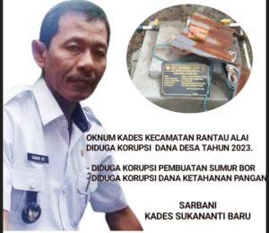 Oknum Kades kecamatan rantau alai diduga Korupsi Dana Desa tahun 2023