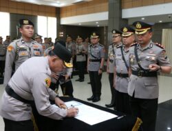 Kapolda Sumbar pimpin Sertijab Dirintelkam, Ka SPN, Kapolres Pariaman, Kapolres Pasbar dan Kapolres Pessel