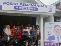 Posko Pemenangan H Wijaya Rahmad Caleg Sumbar Dapil II Ramai Dikunjungi Orang