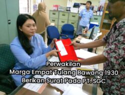 Keluarga Marga Empat Tulang Bawang 1930 Meminta Keadilan dari PT. SGC