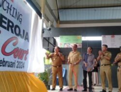 Bupati Sanggau, Yohanes Ontot Meresmikan Seroja Food Court (Sentra Makanan-Minuman)