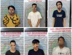 Enam Penyalahguna Narkoba di Amankan Polres Lampung Utara