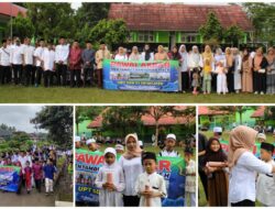 UPT SD Negri 01 Sriwijaya Bersama Pemerintah kampung Sriwijaya Gelar Pawai Akbar Menyambut Bulan Suci Ramadhan 1445H