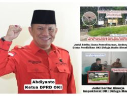 Terkait Pemberitaan Dana Pemeliharaan Disdik OKI, Ketua DPRD OKI Ikut-Ikutan Bungkam?