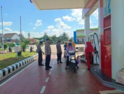 Cegah Kecurangan Pengisian BBM Jelang Mudik Lebaran, Polres Lampung Utara Cek SPBU