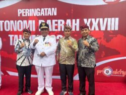 Bupati Padang Pariaman, Suhatri Bur Hadiri Upacara Puncak Peringatan Hari Otonomi Daerah Tahun 2024